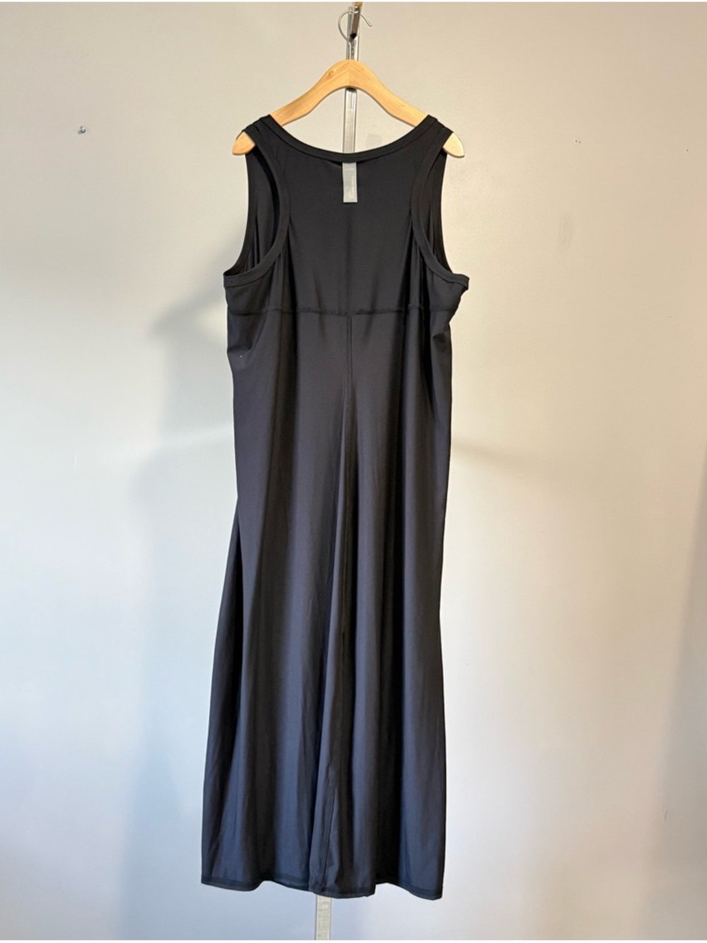 Zuda Z-Cool Sleeveless Midi Dress with Side Drape Detail Color: Black Size: 1X - Picture 17 of 17